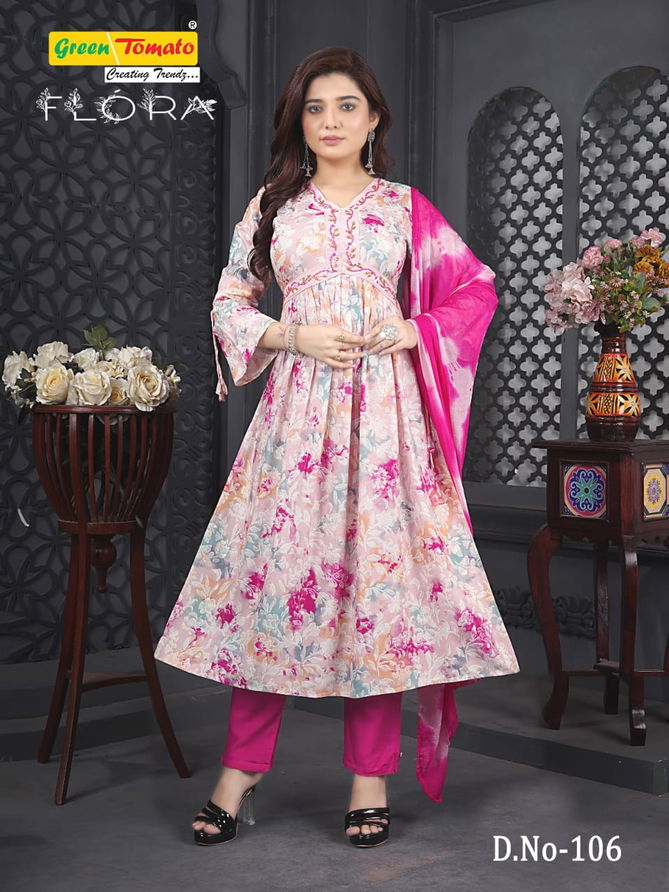 Green Tomato Flora Aaliya Cut Readymade Suits
